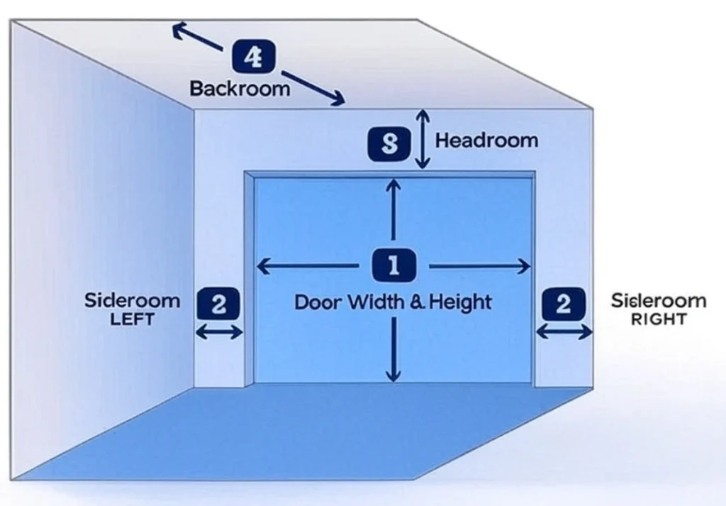 Garage Doors Opening Measurement