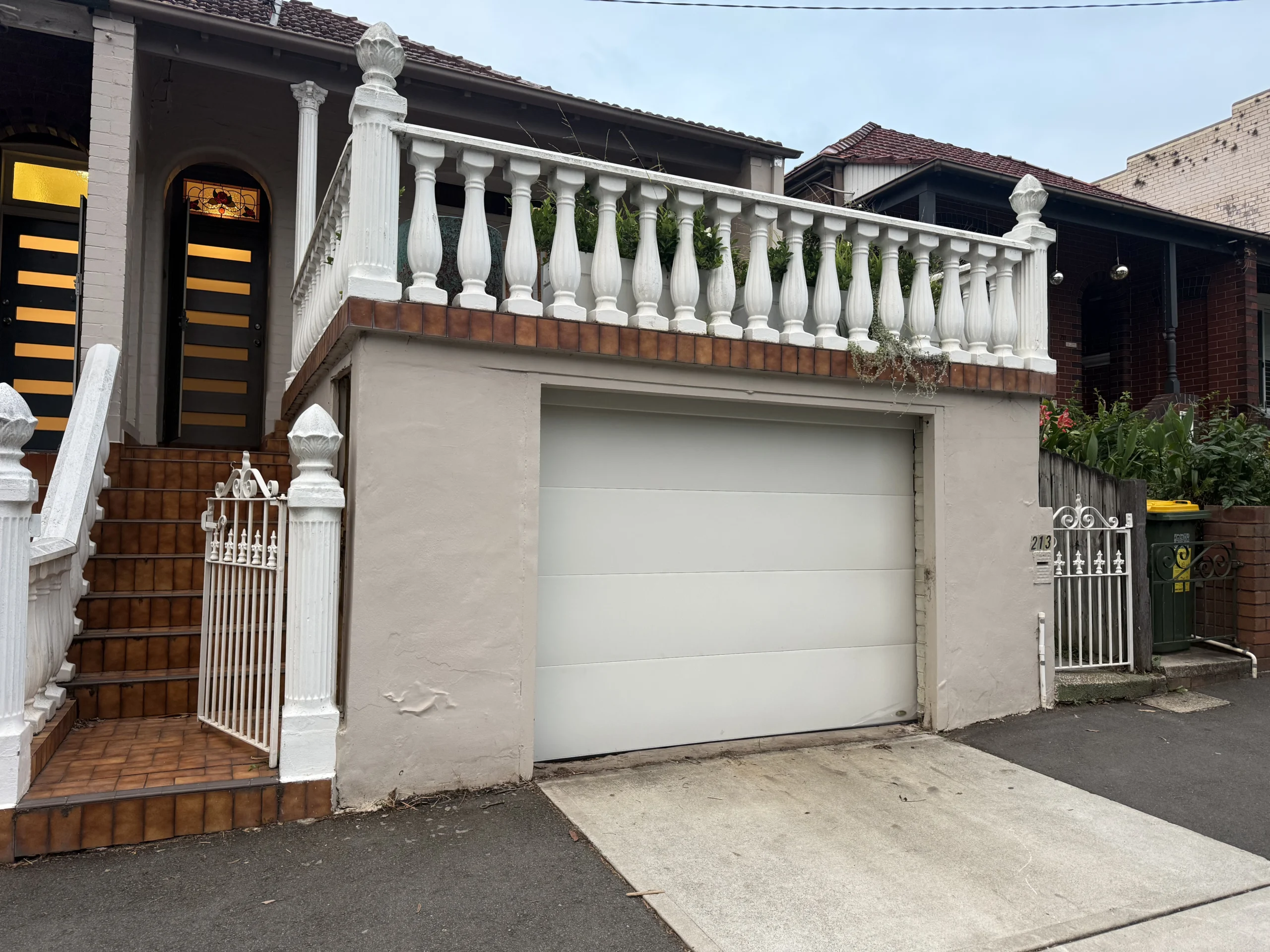 1700H surfmist flat smooth sectional door